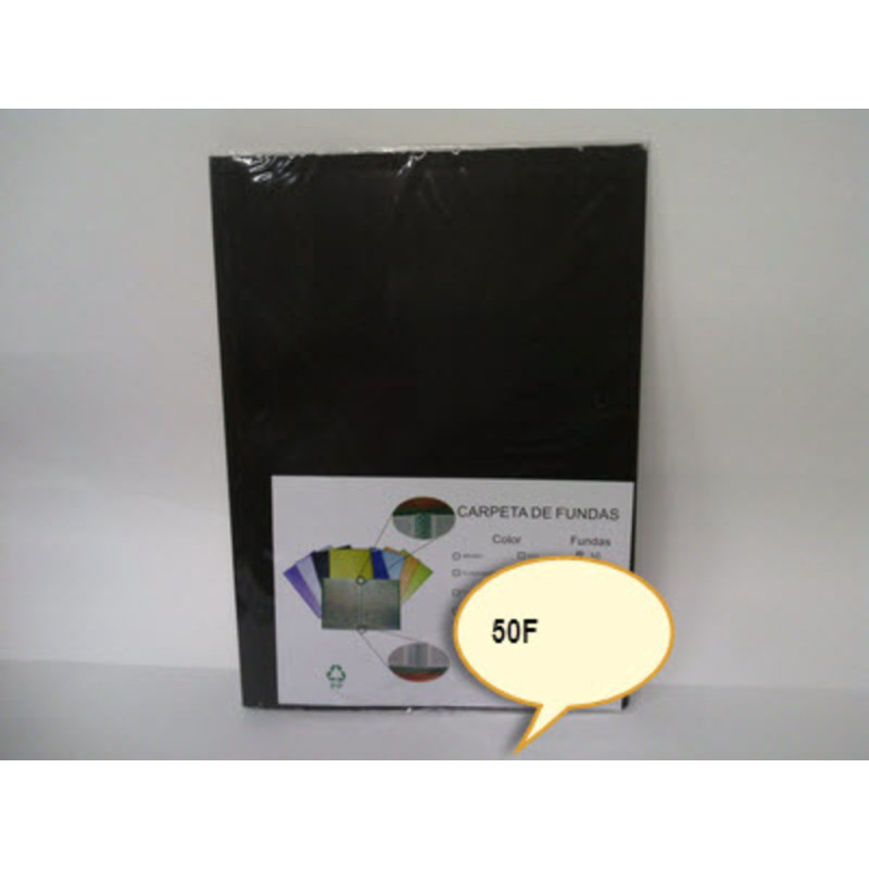 CARPETA ESCAPARATE FL MULTIPLAST 50F OPACO NEGRO 9032 DISPLAST