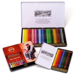 LAPIZ KOH-I-NOOR MADERA ESTUCHE METAL 48C ACUARELABLE MONDELUZ 372648