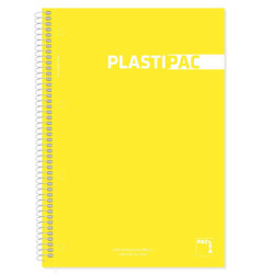 CUADERNO T PP FOLIO 100H MICROPERFORADO PACSA PLASTIPAC 90G LISO 16686