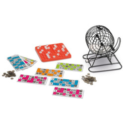 JUEGO BINGO LOTTO C/BOMBO METAL CAYRO 300