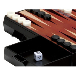 JUEGO 3 EN 1 CAYRO AJEDREZ DAMAS BACKGAMMON MAGNETICO PLASTICO PLEGABLE REF 440