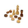 JUEGO 3 EN 1 CAYRO AJEDREZ DAMAS BACKGAMMON MADERA PLEGABLE REF 648