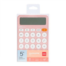 CALCULADORA SOBREMESA DELI COLORES NORDICOS ROSA M124