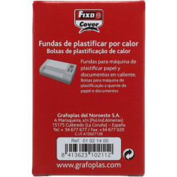 FUNDA PLASTIFICAR  54*86 TARJETA CREDITO 125M C/100U GRAFOPLAS 01 02 14 00