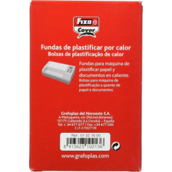 FUNDA PLASTIFICAR  70*110 125M  C/100U GRAFOPLAS 01 02 16 00