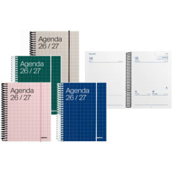 AGENDA ESCOLAR SECUNDARIA/BACHILLERATO UNIVERSAL ESPIRAL D/P 12X17 CM 288 PG CATALÁN ADDITIO A141-DP.