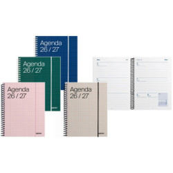 AGENDA ESCOLAR SECUNDARIA/BACHILLERATO UNIVERSAL ESPIRAL S/V MINI 16,5X21,5 CM 288 PG CASTELLANO ADDITIO A142-SV-Mini.