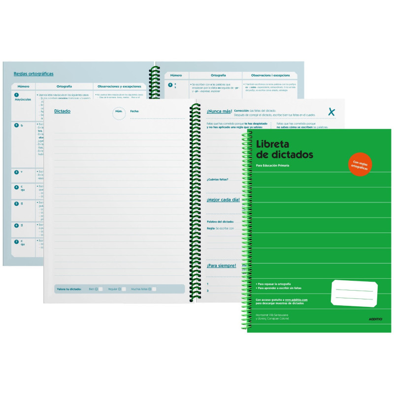 LIBRETAS ESCOLARES PARA DICTADOS PRIMARIA CASTELLANO ADDITIO D102