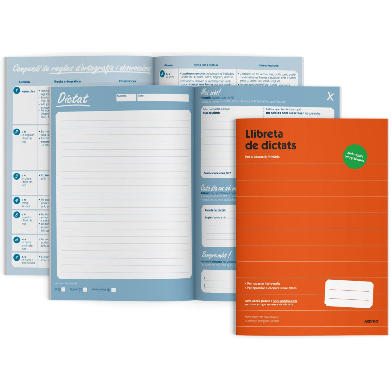 LIBRETAS ESCOLARES PARA DICTADOS PRIMARIA CATALÁN ADDITIO D101