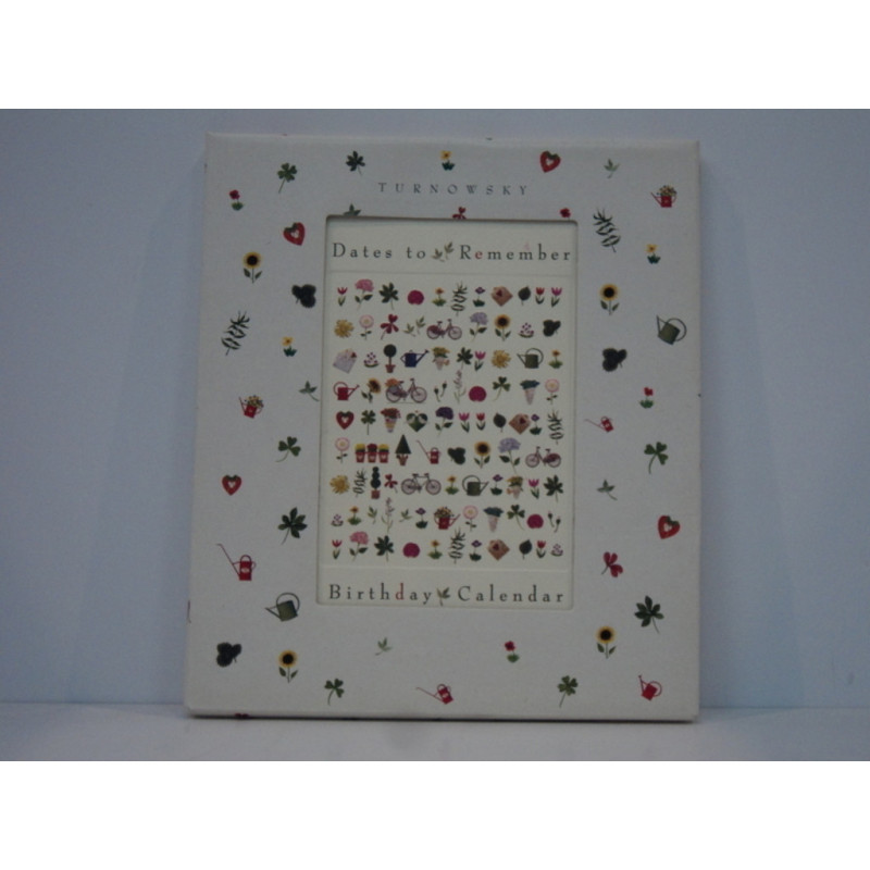 CALENDARIO FAMILIAR ANIVERSARIOS TURNOWSKY 20*25 PERPETUO DETALLES 38736 ^