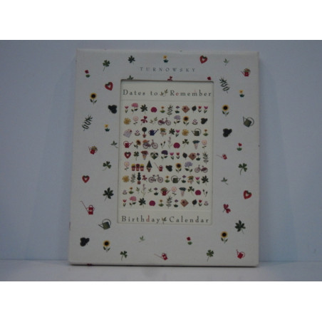 CALENDARIO FAMILIAR ANIVERSARIOS TURNOWSKY 20*25 PERPETUO DETALLES 38736 ^