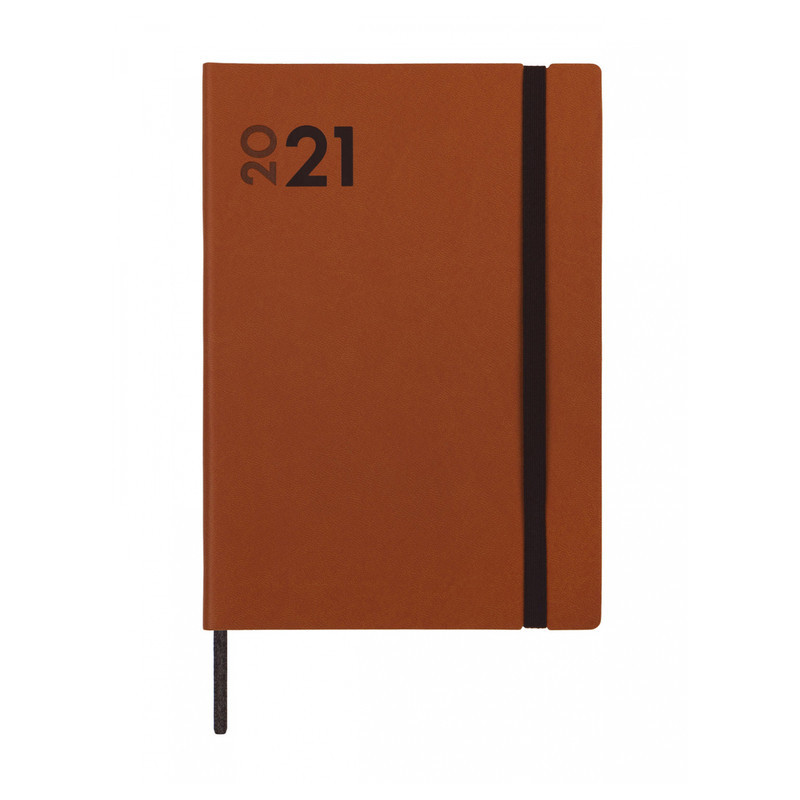 AGENDA ANUAL FINOCAM21 MARA Y10 SV VERTICAL 2021 MARRON+ 621124021 20,4*14