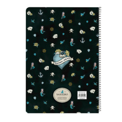 LIBRETA FOLIO 80 H. TAPAS DURAS GORJUSS "BLACK PEARL" 522121066 31*21,5 SAFTA22