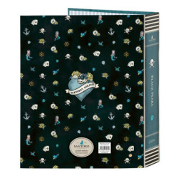 CARPETA F. 4 ANILLAS LOMO ANCHO GORJUSS "BLACK PEARL" 522121657 33*27 SAFTA22