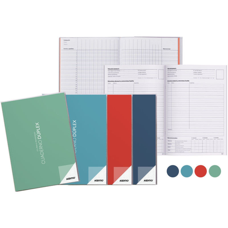CUADERNO PROFESORADO: DUPLEX - EVALUACION + TUTORIA CASTELLANO ADDITIO P142