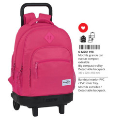 MOCHILA GDE. C/RUEDAS COMPACT EXT.ORGA BLACKFIT8 FRESA SAFTA26 642051918 45X33 UNIDAD