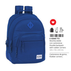 MOCHILA DOBLE ADAPT.CARRO BLACKFIT8 OXFORD SAFTA26 642048773 42X32 UNIDAD