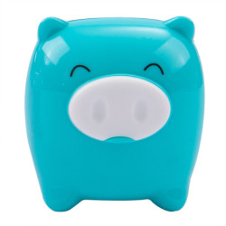 SACAPUNTAS DEPOSITO 1 USO DELI DECORADO CERDO 3 COLORES EXP 12U 0557