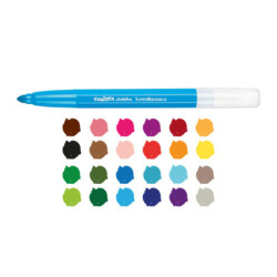 ROTULADOR CARIOCA JUMBO CARTON 24 COLORES SURTIDOS 40570 UNIDAD