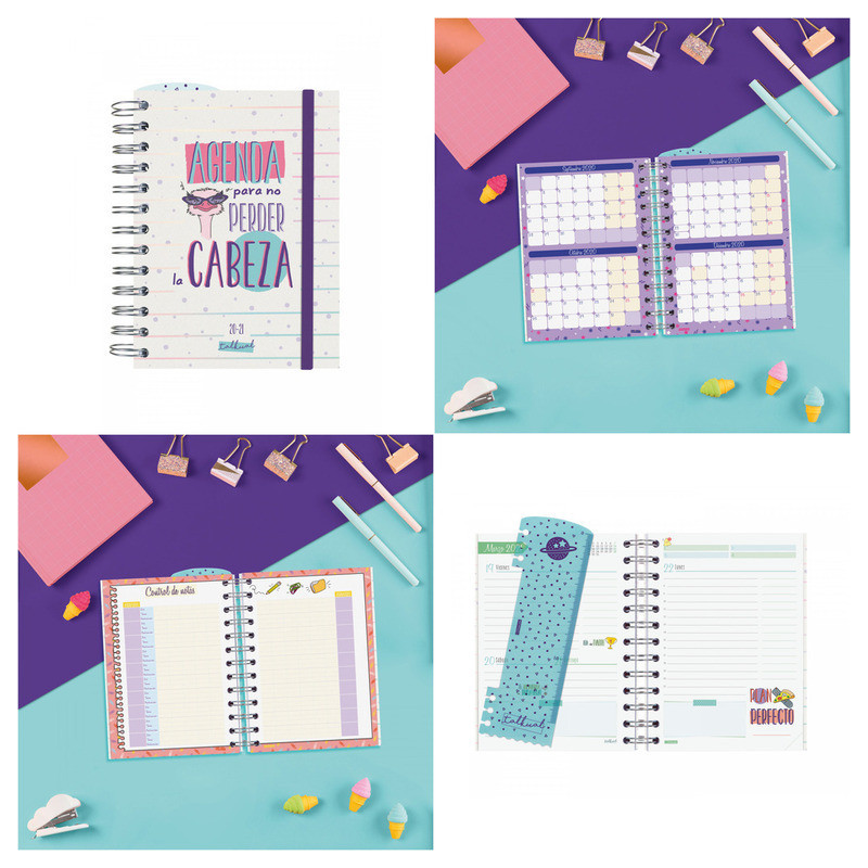 AGENDA ESCOLAR FINOCAM20 TALKUAL 1/8 1DP CABEZA BLANCO+ 638320621