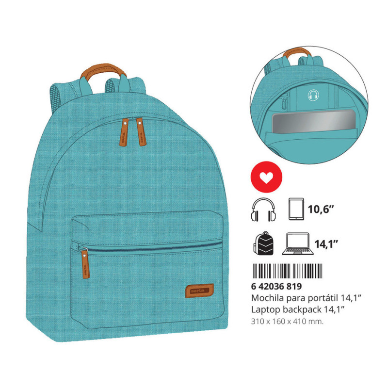 MOCHILA PARA PORTATIL 14,1" SAFTA LAGO SAFTA23 ENERO 642036819