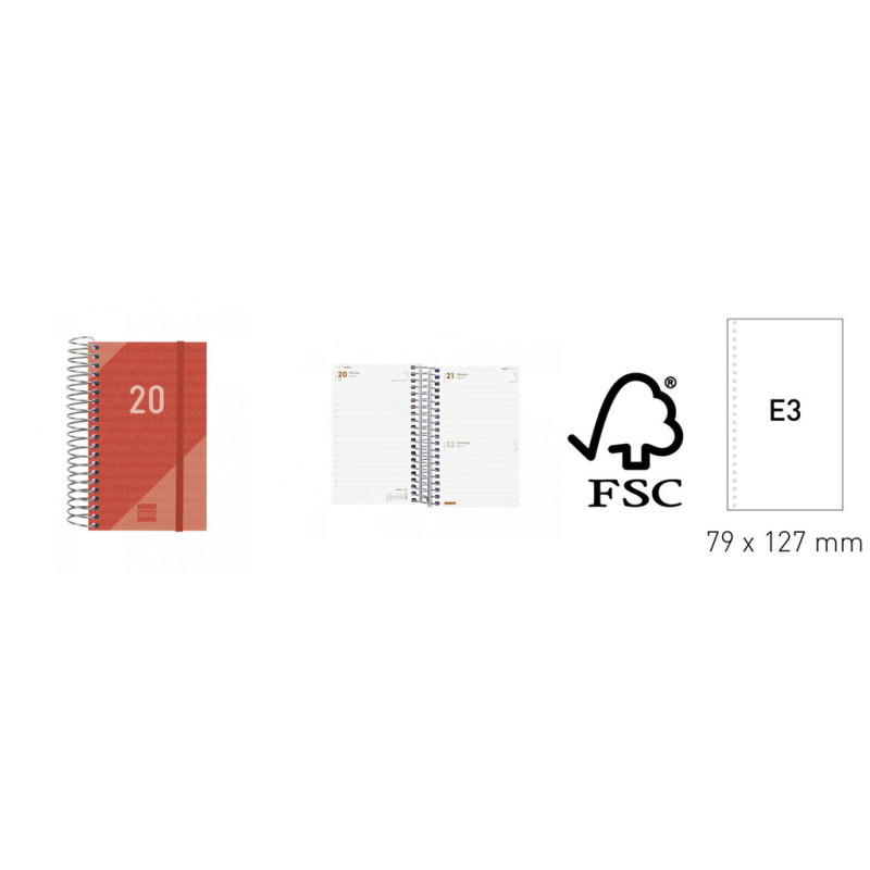 AGENDA ANUAL FINOCAM20  YEAR E3 1DP 2020 ROJO+ 741083020