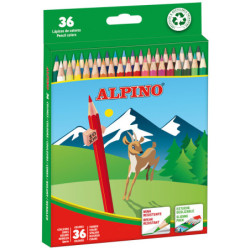 LAPICEROS COLOR CJ.36u. MINA 3,3MM ALPINO