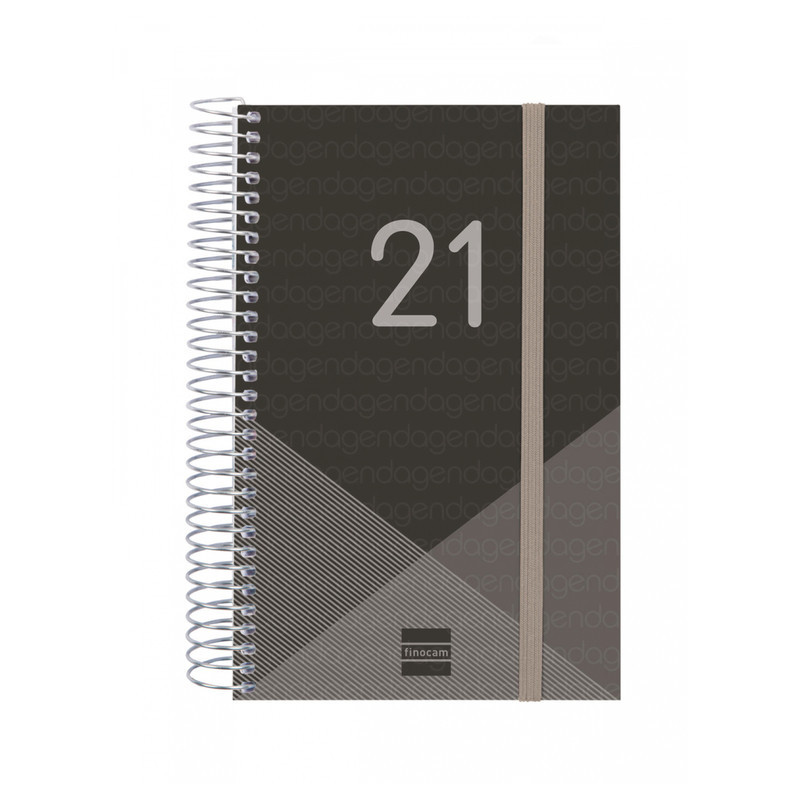 AGENDA ANUAL FINOCAM21 YEAR E5 1DP 2021 NEGRO+ 741096021 18,1*11,7