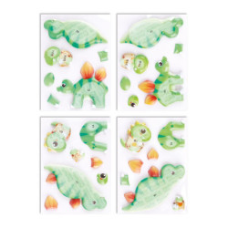 EXPOSITOR SOBREMESA APLI PUZLES 3D DINOS 20033 6 UNIDADES