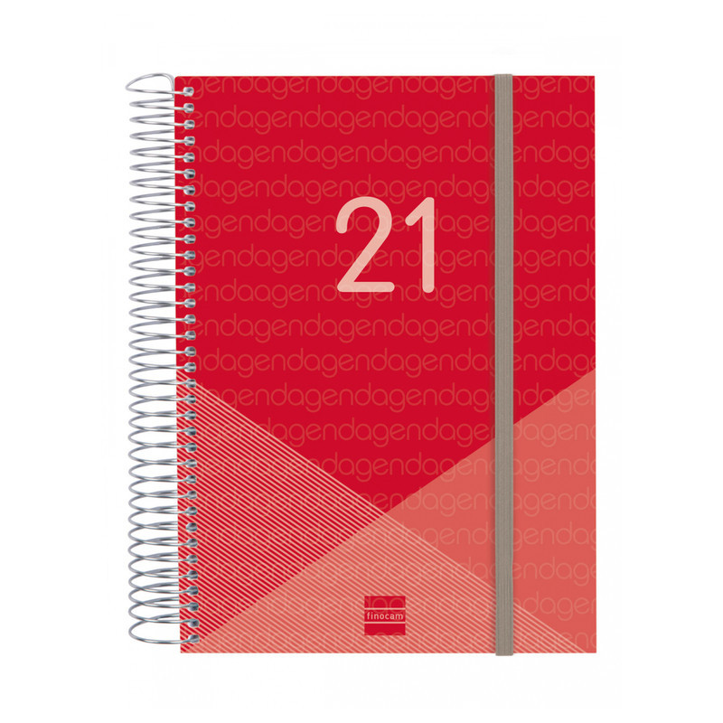 AGENDA ANUAL FINOCAM21 YEAR E10 1DP 2021 ROJO+ 741103021 21,2*15,5