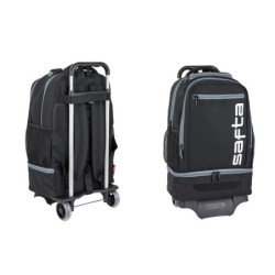 MOCHILA 850+CARRO 904 SAFTA NEGRO-GRIS 641956313 47*32 SAFTA22