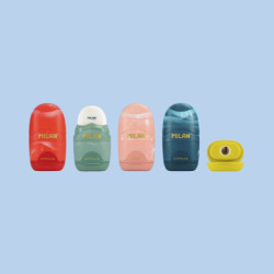SACAPUNTAS MILAN AFILA BORRA CAPSULE OVAL LAVA C/16U 4701116LV
