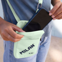 BOLSO PEQUEÑO BANDOLERA MILAN 430 SINCE 1918 VERDE 62103SNCGR