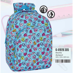 MOCHILA ADAPTABLE CARRO SAFTA SWEET HEART BLUE 641928305 SAFTA20 ENERO