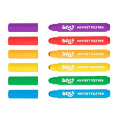 JUEGO JOVI ROTULADORES BLUEY 6 COLORES BL1206