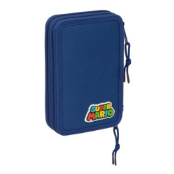 PLUMIER DOBLE PQÑO 29 PCS SUPER MARIO "MAMMA MIA" SAFTA26 412608854 19,5X12,5 UNIDAD