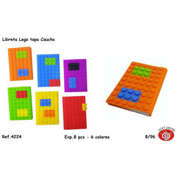 LIBRETA DEC LEGO REPOSICIONABLE 6COLORES SURTIDOS 4224 (8) SORT