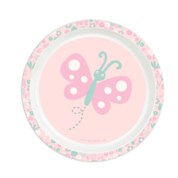 SET DE PLATOS, CUBIERTOS Y VASO SAFTA PREESCOLAR "MARIPOSA" SAFTA26 342690933 26X26 UNIDAD