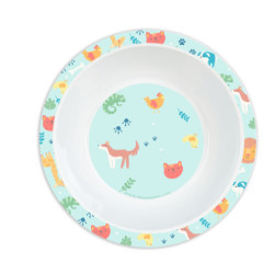 SET DE PLATOS, CUBIERTOS Y VASO SAFTA PREESCOLAR "PANDI" SAFTA26 342692933 26X26 UNIDAD