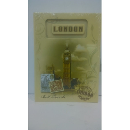 DIARIO LEBER 13*17,5 100H SERIE LUGARES C/CAJA CANDADO LONDRES 10.463-02
