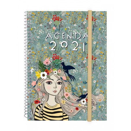 AGENDA ANUAL FINOCAM21 DESIGN COL.E10 SV 2021 LADY+ 742232321 21,2*15,5