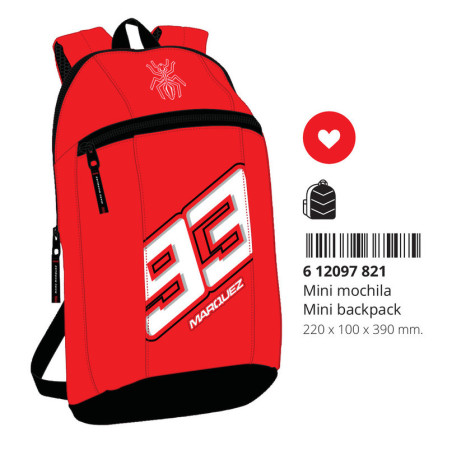 MINI MOCHILA MARC MARQUEZ 612097821 39*22 SAFTA22