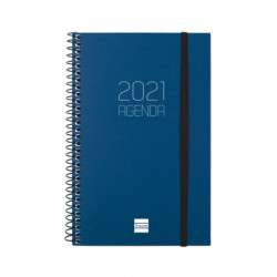 AGENDA ANUAL FINOCAM21 OPAQUE E5 SV 2021 AZUL+ 742751021 18,1*11,7