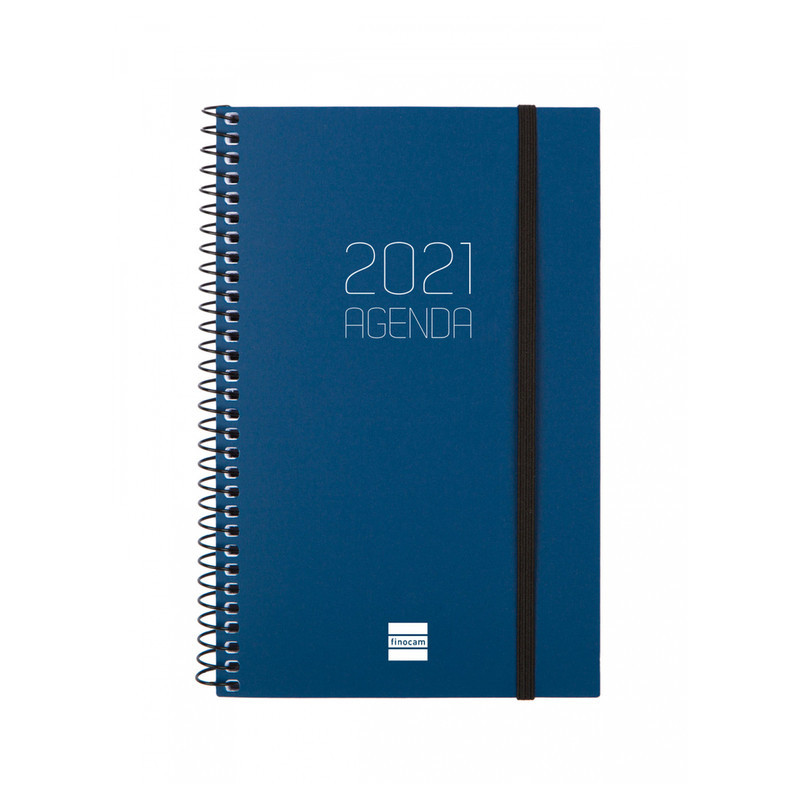 AGENDA ANUAL FINOCAM21 OPAQUE E5 SV 2021 AZUL+ 742751021 18,1*11,7