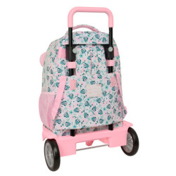 MOCHILA GDE. C/RUEDAS COMPACT EVOL. EXT. MINNIE MOUSE "MINTY" SAFTA26 612612218 45X33 UNIDAD