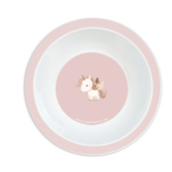 SET DE PLATOS, CUBIERTOS Y VASO SAFTA PREESCOLAR "UNICORNIO" SAFTA26 342655933 26X26 UNIDAD