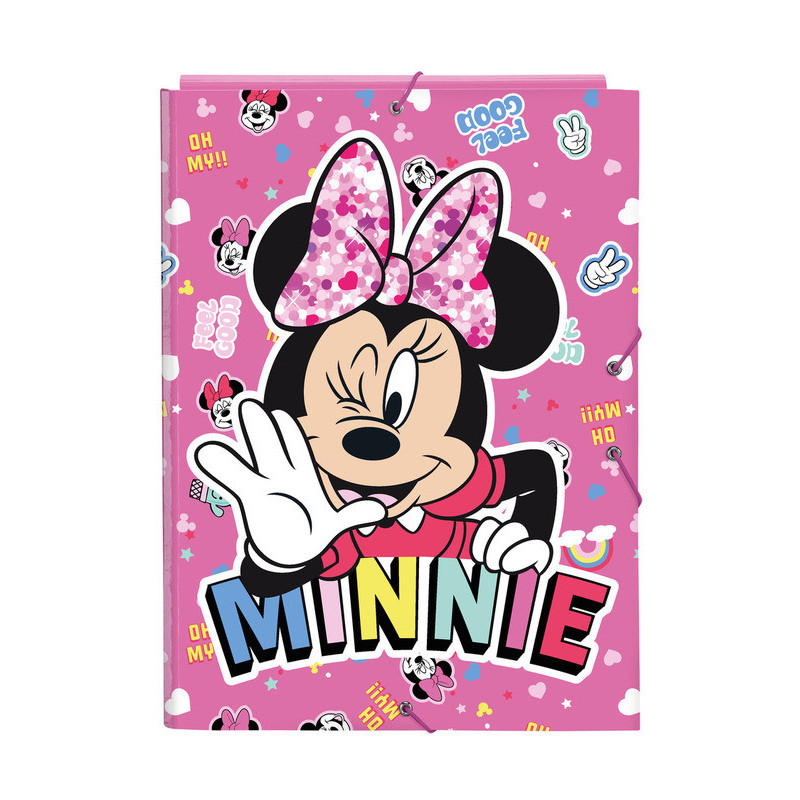 CARPETA FOLIO 3 SOLAPAS MINNIE MOUSE "LUCKY" 512212068 33,5*26 SAFTA22