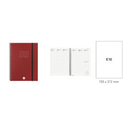 AGENDA ANUAL FINOCAM20 OPAQUE E10 SV VERT.2020 BURDEOS+ 742777420