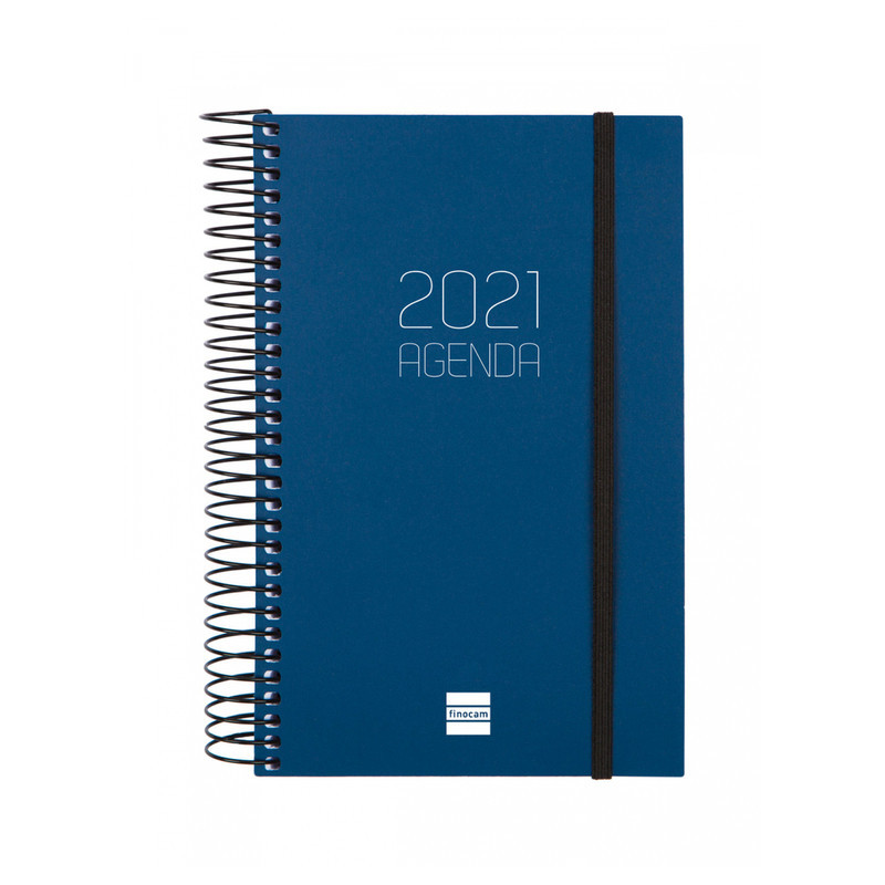 AGENDA ANUAL FINOCAM21 OPAQUE E5 1DP 2021 AZUL+ 742901021 18,1*11,7