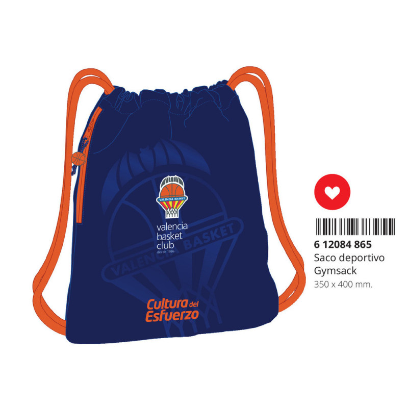 SACO DEPORTIVO VALENCIA BASKET SAFTA26 612084865 40X35 UNIDAD
